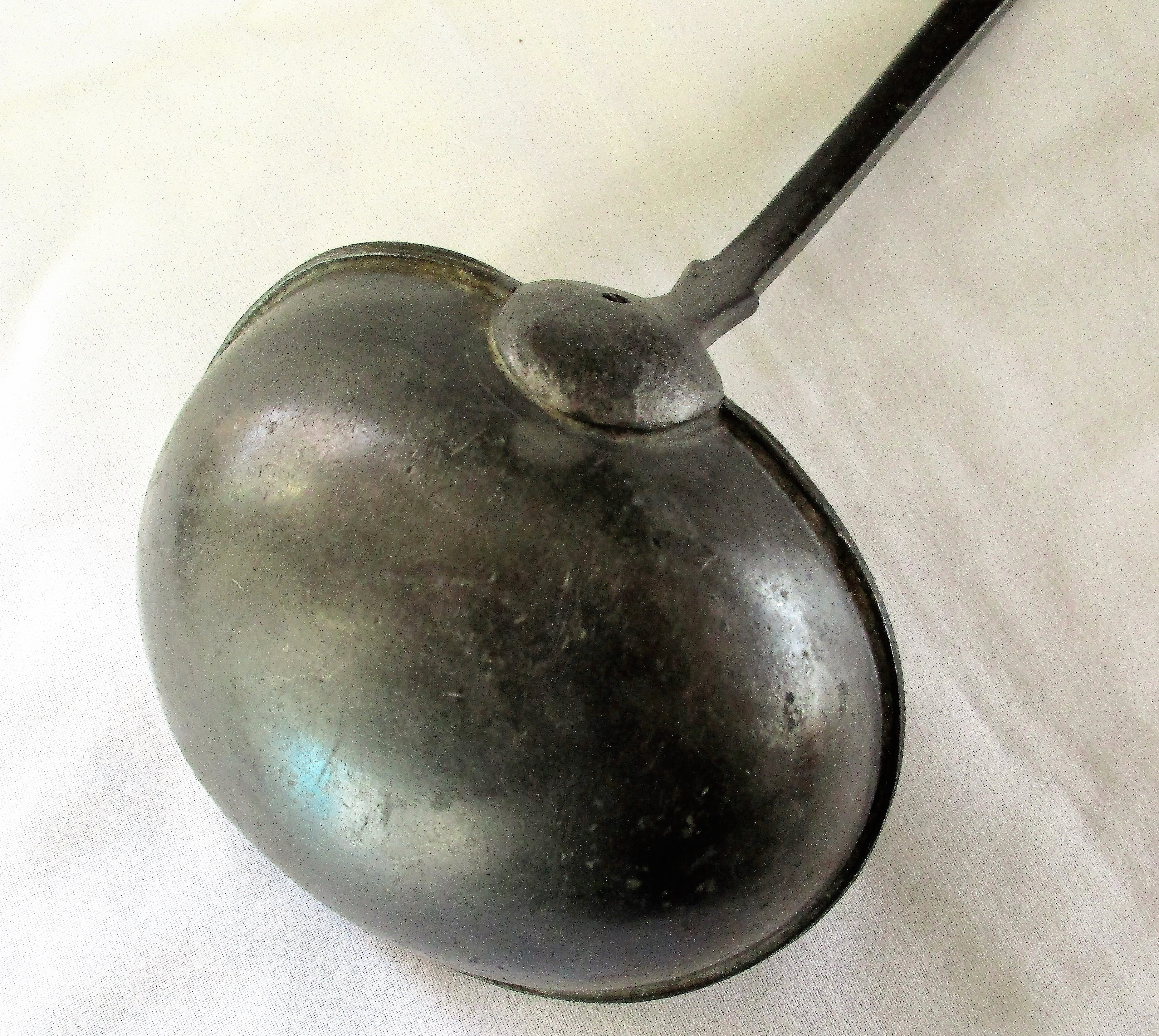 Antique English Georgian Pewter Ladle ~ Dixon & Son Antique Metals 5